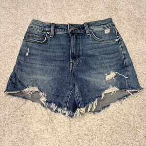 Hudson Women’s Distressed Designer Denim Shorts Size 25